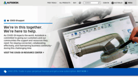 What Autodesk.com.au website looked like in 2020 (3 years ago)