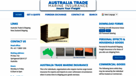 What Australiatrademarineinsurance.com.au website looked like in 2020 (3 years ago)