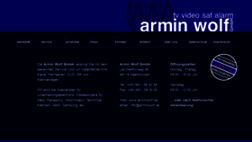 What Arminwolf.de website looked like in 2020 (3 years ago)