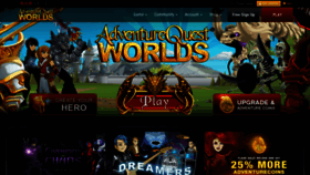 What Aqworlds.com website looked like in 2020 (3 years ago)