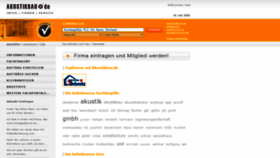 What Akustikbau.de website looked like in 2020 (3 years ago)