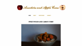 What Anecdotesandapples.com website looked like in 2020 (3 years ago)