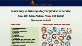 What Ablazewithtraffic.com website looked like in 2020 (3 years ago)