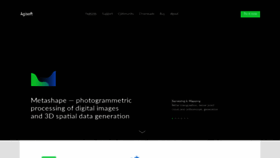 What Agisoft.ru website looked like in 2020 (3 years ago)