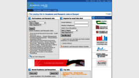 What Academicjobseu.com website looked like in 2020 (3 years ago)