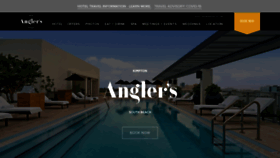 What Anglershotelmiami.com website looked like in 2020 (3 years ago)