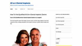 What All-on-4-dentalimplants.com website looked like in 2020 (3 years ago)