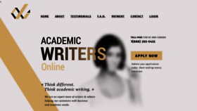 What Academicwritersonline.com website looked like in 2020 (3 years ago)