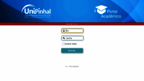 What Aluno.unipinhal.edu.br website looked like in 2020 (3 years ago)