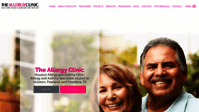 What Allergyclinic.com website looked like in 2020 (3 years ago)