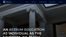 What Astrumeducation.com website looked like in 2020 (4 years ago)