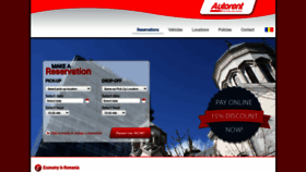 What Autorent.ro website looked like in 2020 (3 years ago)