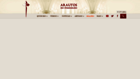 What Arautos.org.br website looked like in 2020 (3 years ago)