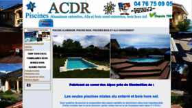 What Acdrpiscine.fr website looked like in 2020 (3 years ago)
