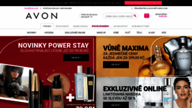What Avon.cz website looked like in 2020 (3 years ago)