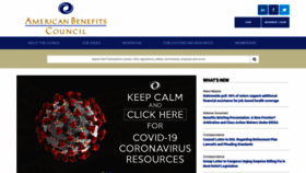 What Americanbenefitscouncil.org website looked like in 2020 (5 years ago)