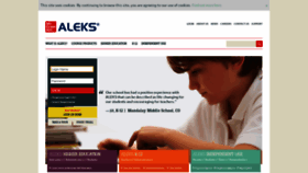 What Aleks.com website looked like in 2020 (3 years ago)