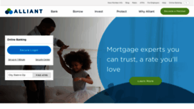 What Alliantcreditunion.org website looked like in 2020 (6 years ago)