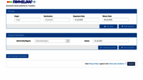 What Airfrance.traveldoc.aero website looked like in 2020 (3 years ago)
