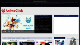 What Animeclick.it website looked like in 2020 (3 years ago)