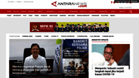 What Antaranews.com website looked like in 2020 (3 years ago)
