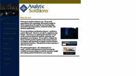 What Analyticsolutions.com website looked like in 2020 (3 years ago)