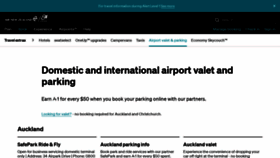 What Airnzparking.co.nz website looked like in 2020 (3 years ago)