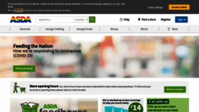 What Asda.com website looked like in 2020 (3 years ago)