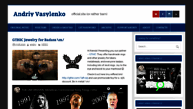 What Andriyvasylenko.com website looked like in 2020 (3 years ago)