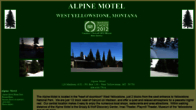 What Alpinemotelwestyellowstone.com website looked like in 2020 (3 years ago)