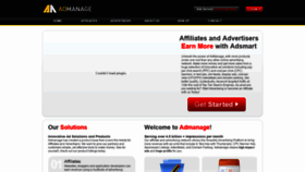 What Admanage.com website looked like in 2020 (3 years ago)