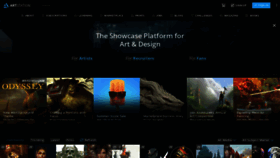 What Artstation.com website looked like in 2020 (3 years ago)