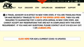 What Adk.org website looked like in 2020 (6 years ago)