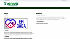 What Abraves.com.br website looked like in 2020 (3 years ago)