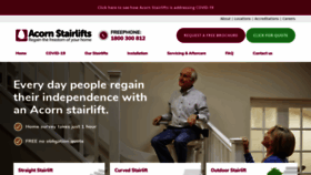 What Acornstairlifts.com.au website looked like in 2020 (3 years ago)
