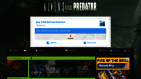 What Aliensversuspredator.net website looked like in 2020 (3 years ago)