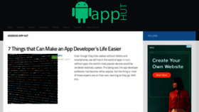 What Androidapphut.com website looked like in 2020 (3 years ago)