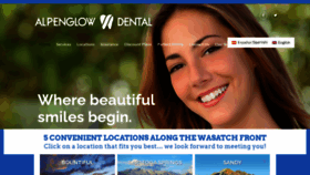What Alpenglowdentist.com website looked like in 2020 (3 years ago)