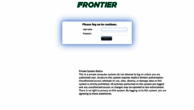 What Access.myfrontier.org website looked like in 2020 (3 years ago)