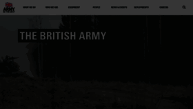 What Army.mod.uk website looked like in 2020 (4 years ago)