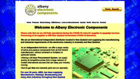 What Albanyelectronics.co.nz website looked like in 2020 (3 years ago)