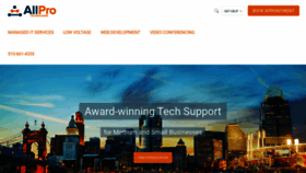 What Allprotechnologies.com website looked like in 2020 (3 years ago)