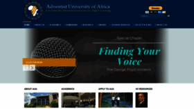 What Aua.ac.ke website looked like in 2020 (3 years ago)