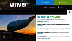 What Artpark.net website looked like in 2020 (3 years ago)