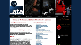 What Ataautomotivetraining.com website looked like in 2020 (3 years ago)
