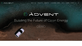 What Advent-energy.com website looked like in 2020 (3 years ago)