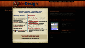 What Abledesign.com website looked like in 2020 (3 years ago)