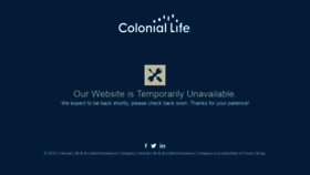What Apps2.coloniallife.com website looked like in 2020 (3 years ago)