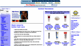 What Alphabeauty.com website looked like in 2020 (3 years ago)