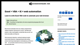What Automatetheweb.net website looked like in 2020 (5 years ago)